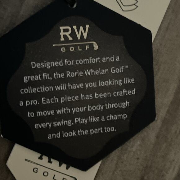 Rorie Whelan Golf Mens XL Light Blue Short Sleeve Stretch Polo Shirt Modern Fit - Picture 4 of 5